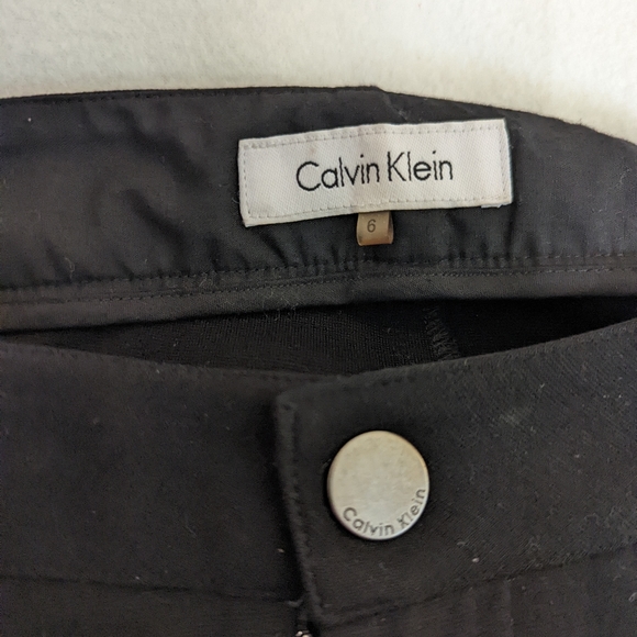 Calvin Klein black boot cut straight leg comuter pants - Picture 2 of 10